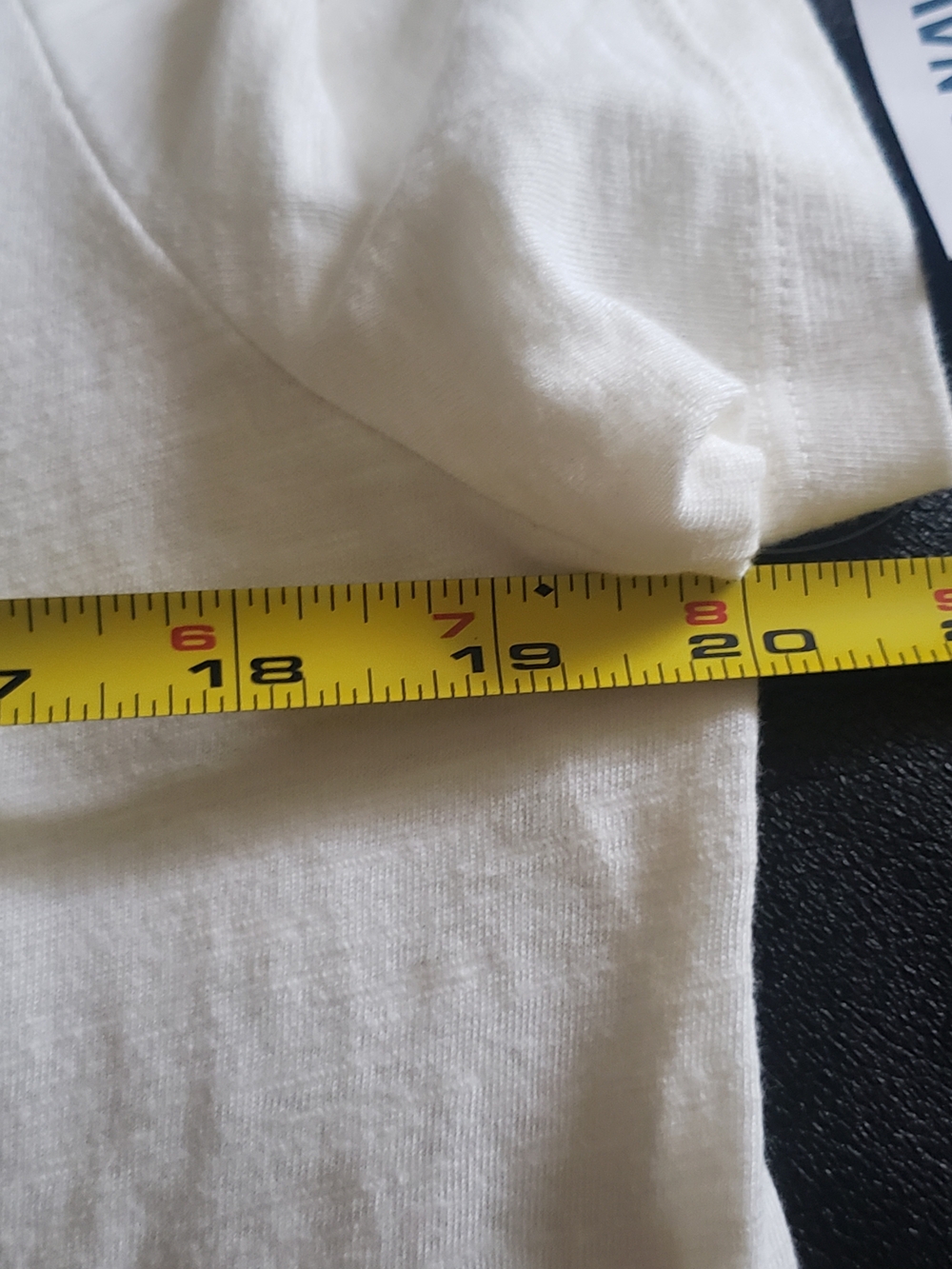 SOLD - Old Navy White Button-Down Top M Tall V-Neck Short Sleeve Cotton NWT - Picture 10 of 11